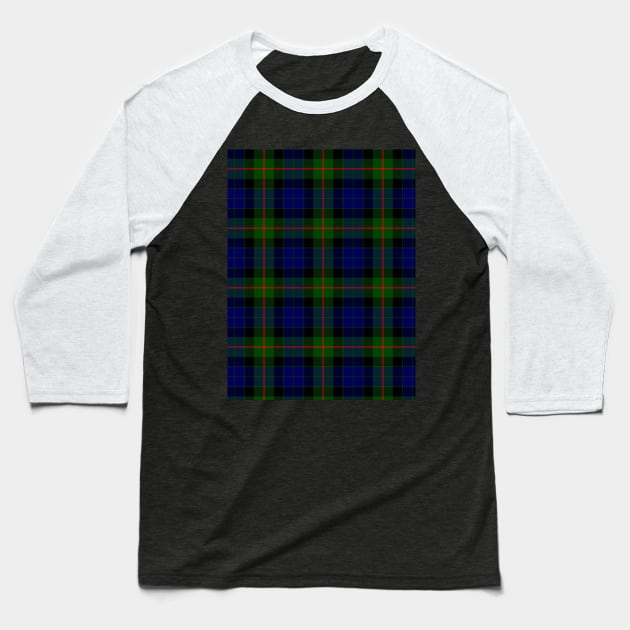 Gunn Modern Plaid Tartan Scottish Baseball T-Shirt by ScottishShop